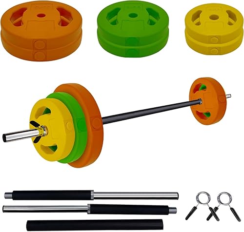 Juego de pesas ajustables de 40 libras, juego de pesas libres para levantar, fuerza y desarrollo muscular, kit de mancuernas de levantamiento