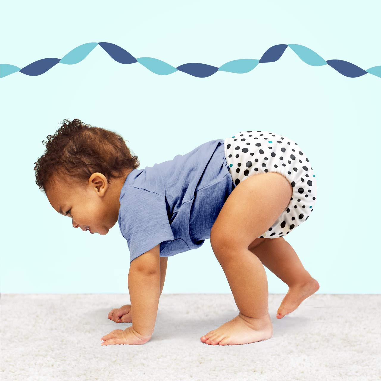 Bambino Mio, miosolo Stoffwindel Komplett Set, Flauschige Freunde