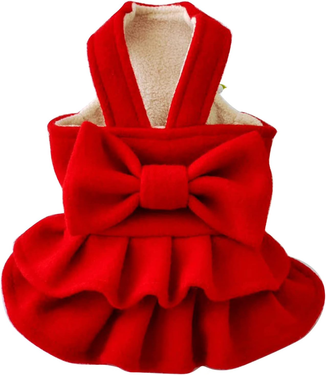 Anjing Pet Dog Dresses for Small Dogs, Puppy Kitten Bowknot Princess Fancy Dress Skirt Apparel