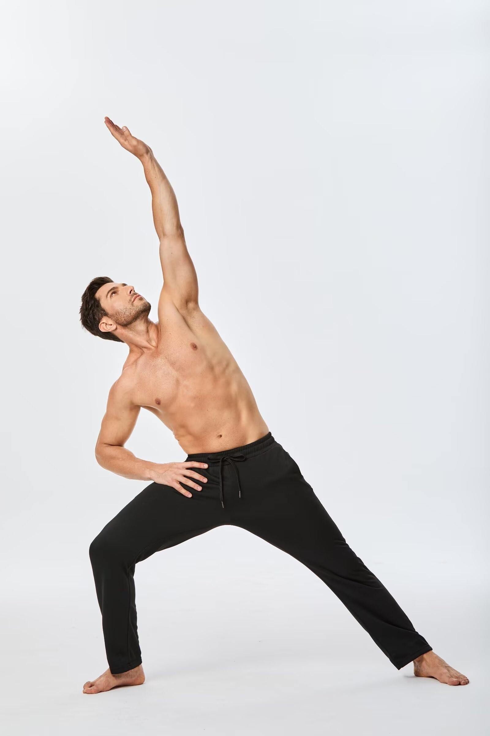 Meilicloth Yogahose Herren Jogginghose Sweatpants Lang Herren Sporthose Freizeithose Klassische Trainingshose Atmungsaktiv Weich mit Taschen