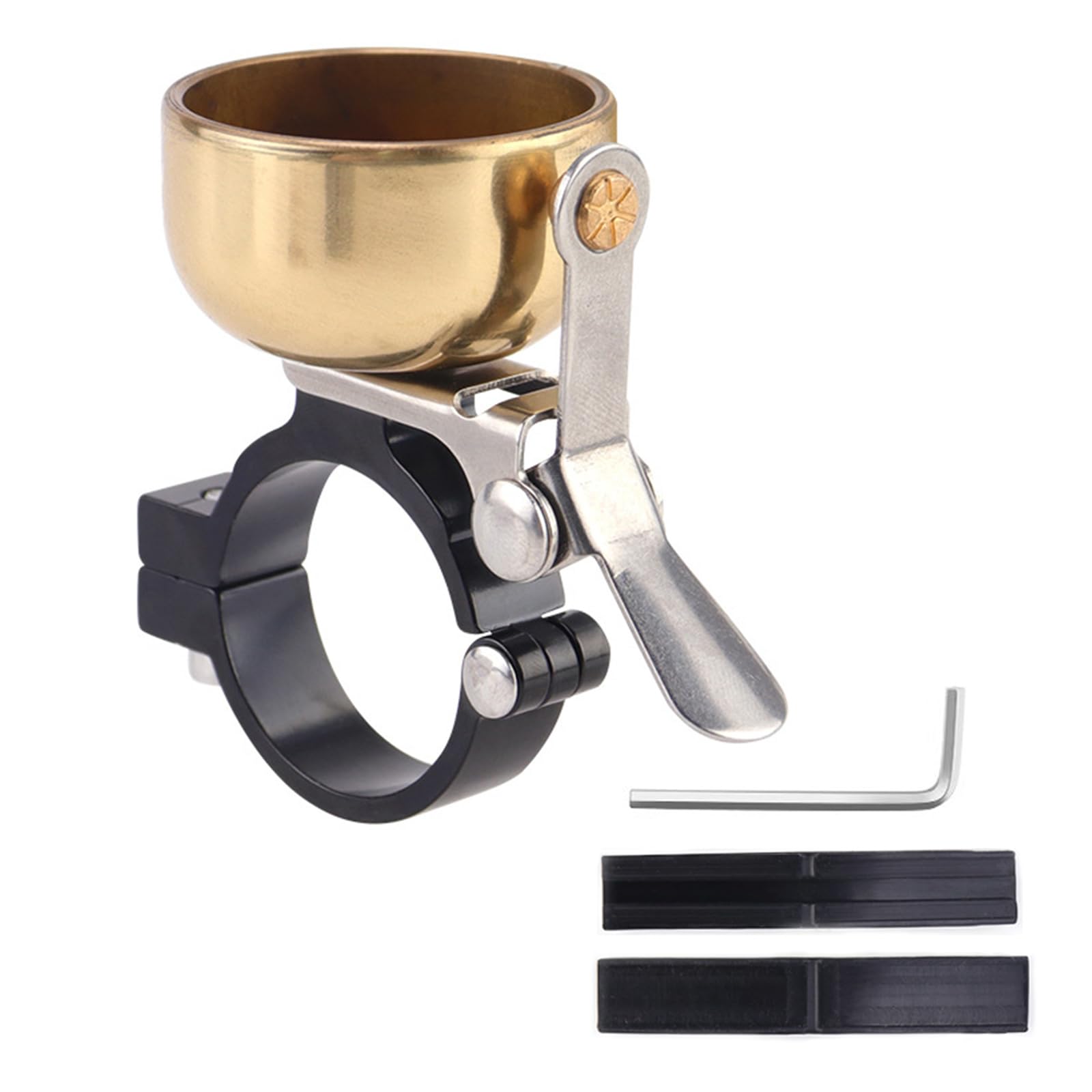 Campane per biciclette in lega di rame Super Forte Campane Biciclette Manubrio Plug Horn Road Bike Allarme Biciclette Campane