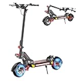 V2 5600W Dual Motor Electric Scooter for Adults, 48V20AH Lithium Battery, Up to 45MPH, 55 Miles Range, Dual Suspension, Dual Brakes, 3 Speed Modes, LCD Display – Off-Road Folding E Scooter