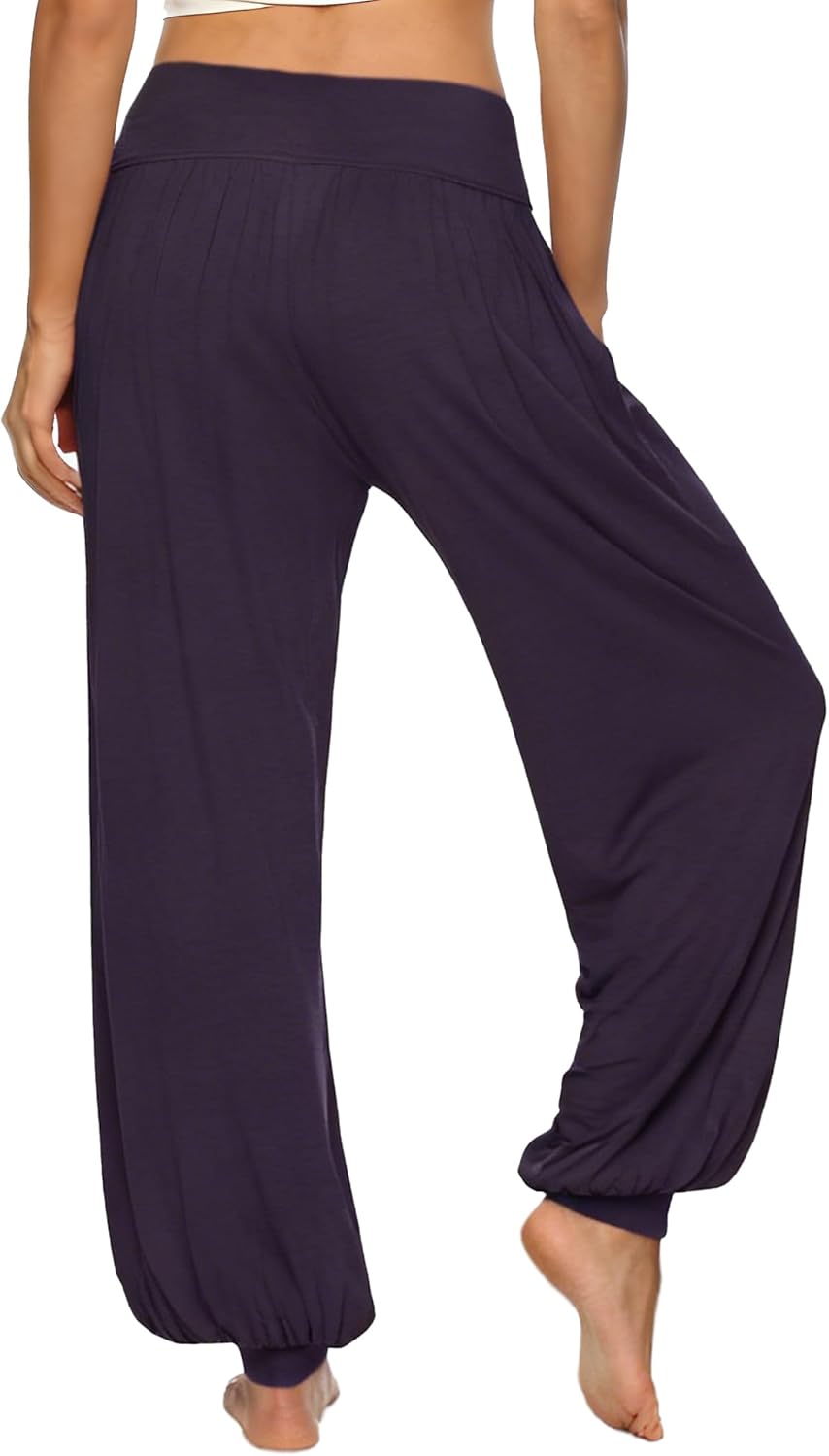 AvaCostume Women's Modal Yoga Pants Loose Harem Pants Soft Pilates Dance Joggers Lightweight Lounge Pajama Bottoms - Image 4