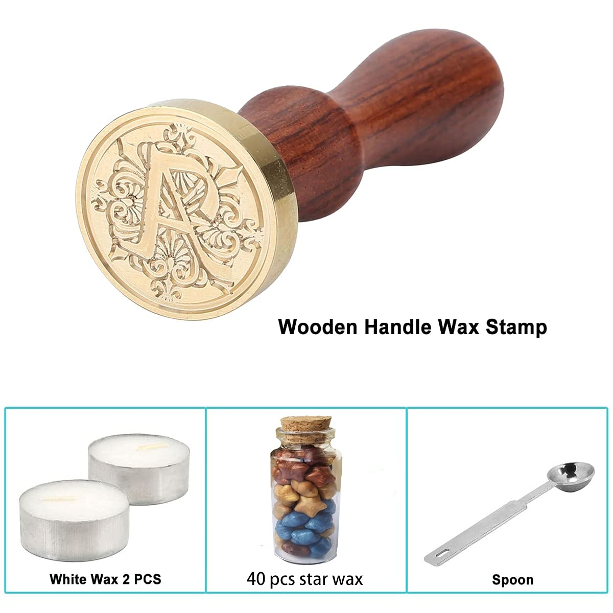 Cera Lacca Con Timbro Set Timbri Per Ceralacca - 3 Teste In Ottone Da  2.5cm, 1 Manico In Legno, Per Inviti E Lettere Timbro Ceralacca, image size:1200x1200