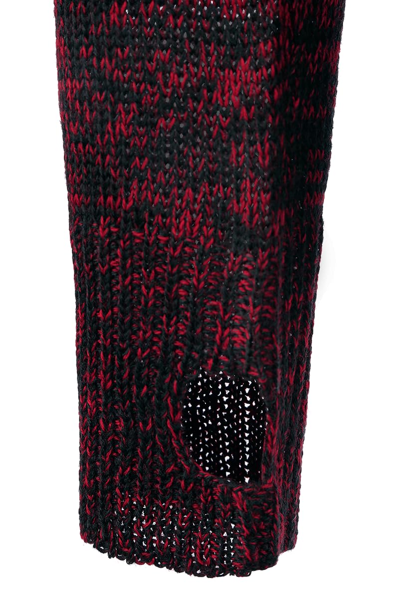 Black Premium by EMP Mujer Jersey Rojo Cuello Alto