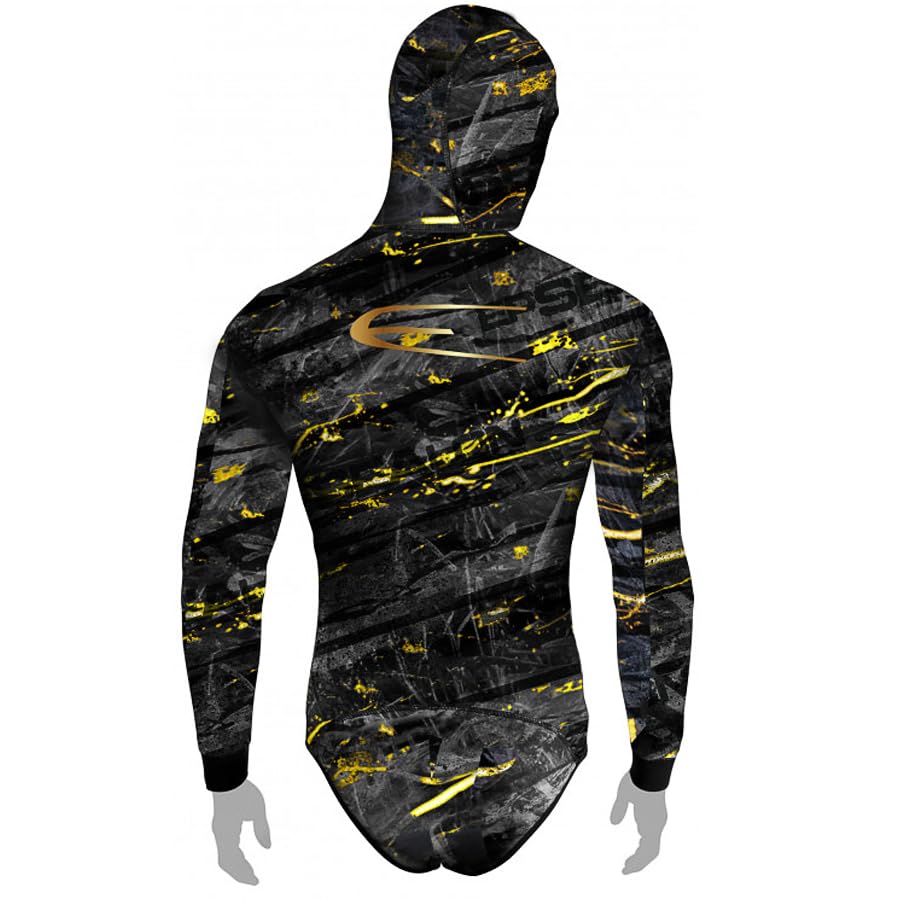 EPSEALON Dark Fusion Neoprene Giacca 5 mm Tuta da caccia subacquea immersioni pesca apnea Freediving Spearfishing Wetsuit Jacket