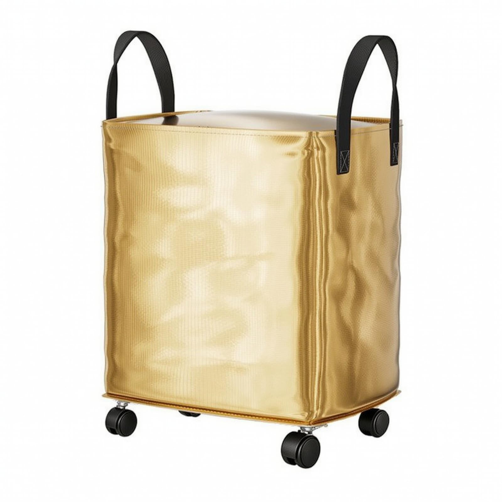 MagiDeal Organizador Almacenamiento con Ruedas | Resisn Al Agua, Impermeables, Bolsas Almacenamiento con, Oro, 50x40x75cm