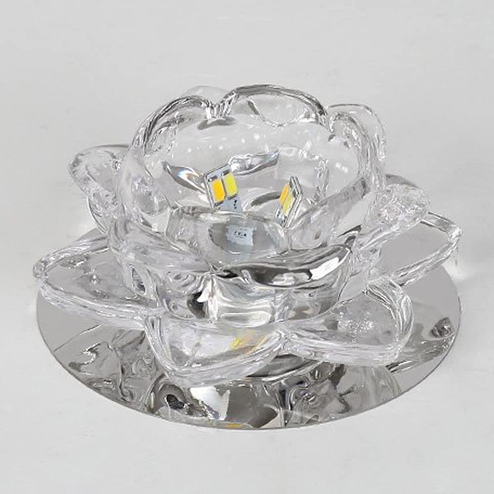 8 Sztuk Kryształowych Lamp Led Downlight, Listwa Maskująca 3W/5W Wpuszczana Lampa Sufitowa Led, Nowoczesne Dekoracyjne Oświetlenie Punktowe Do Przedpokoju, Salonu, Sypialni KolorowWarm Light-3W