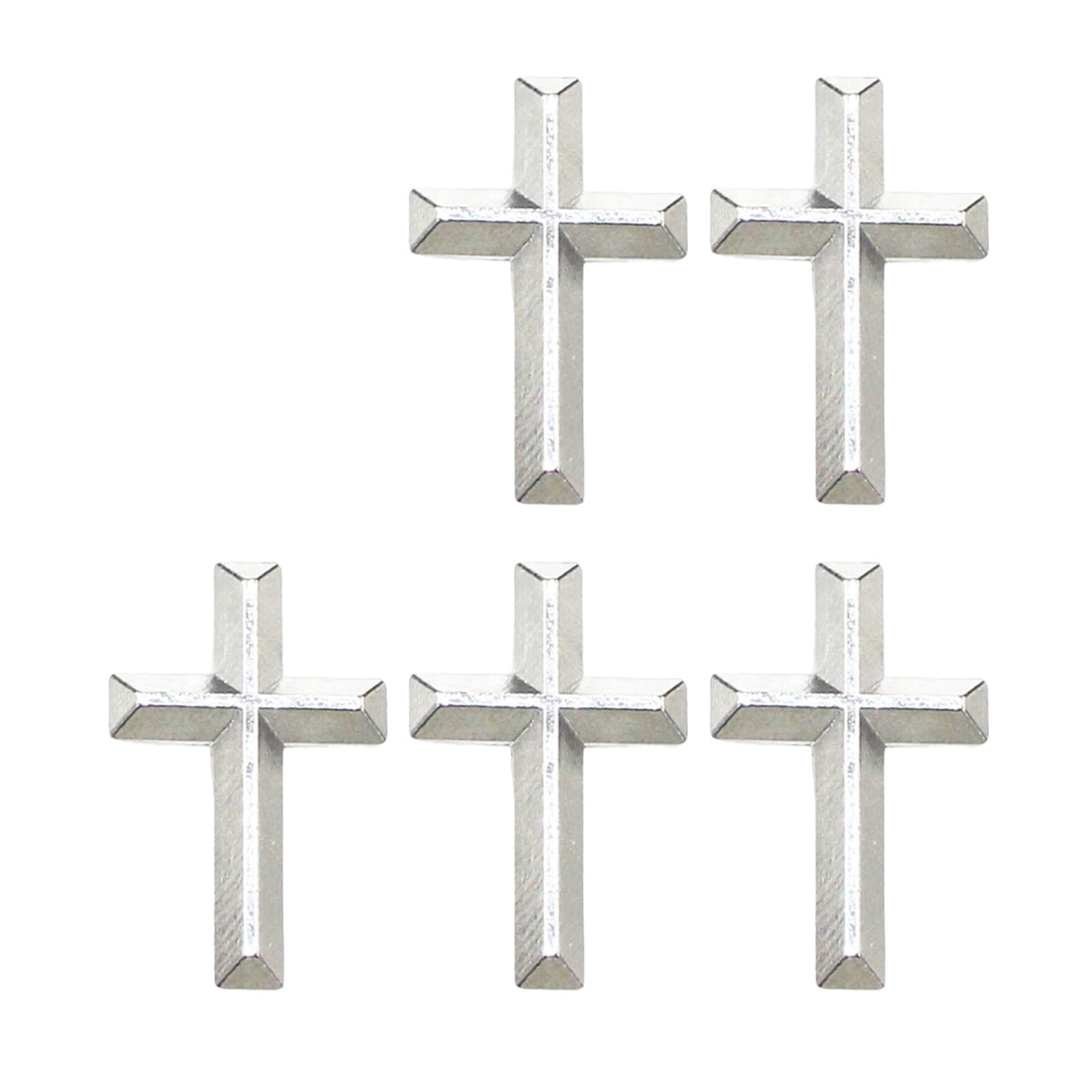 MICFENY 5pcs Stylish Metal Crucifix Brooch Religious Corsage Pin Alloy Badge for Christians and Trendy Accessories Enthusiasts