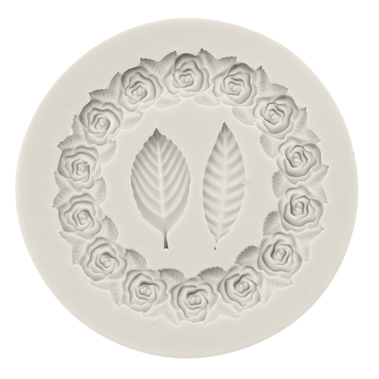Yhplxyuus Fondant Cake Molds Leaves Silicone Candy for Chocolate Soap Making Cake Decorations Tool Flower Frame Mold Flower Frame