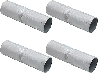 4 Pieces 1-5/8" X 6" Chain Link Fence Top Rail Sleeve, Chain Link Fence Top Heavy Duty Hardware Pipe Connector, Rail Connector or Top Rail Adapter