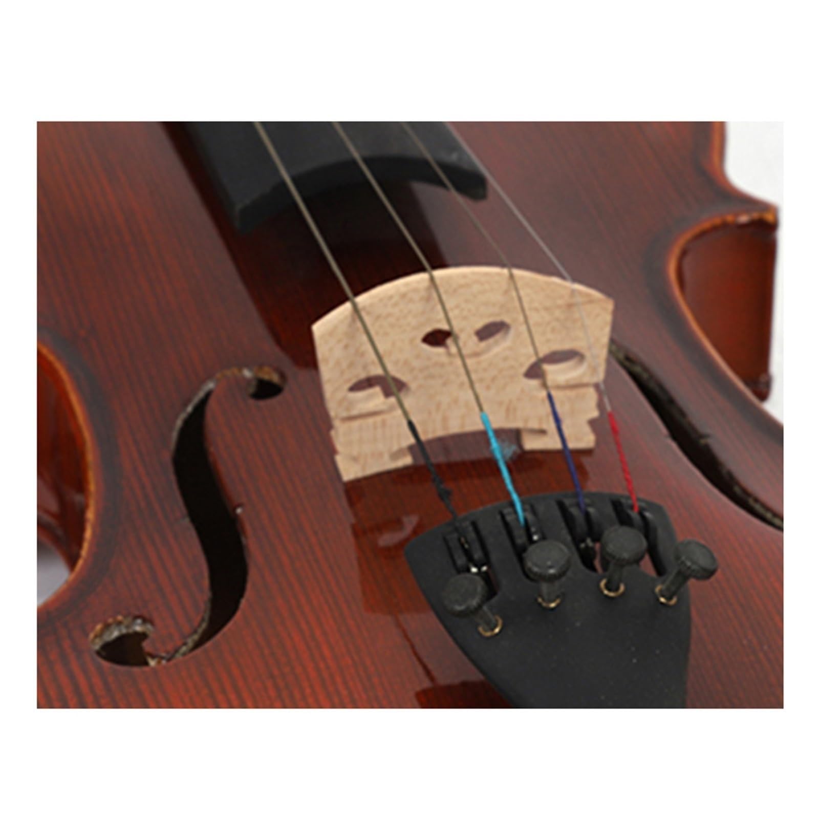 Violín De Práctica Para Adultos Con Patrón Artesanal Brillante De Madera Maciza Instrumento De 1/8 Instrumento De Violín(3/4)