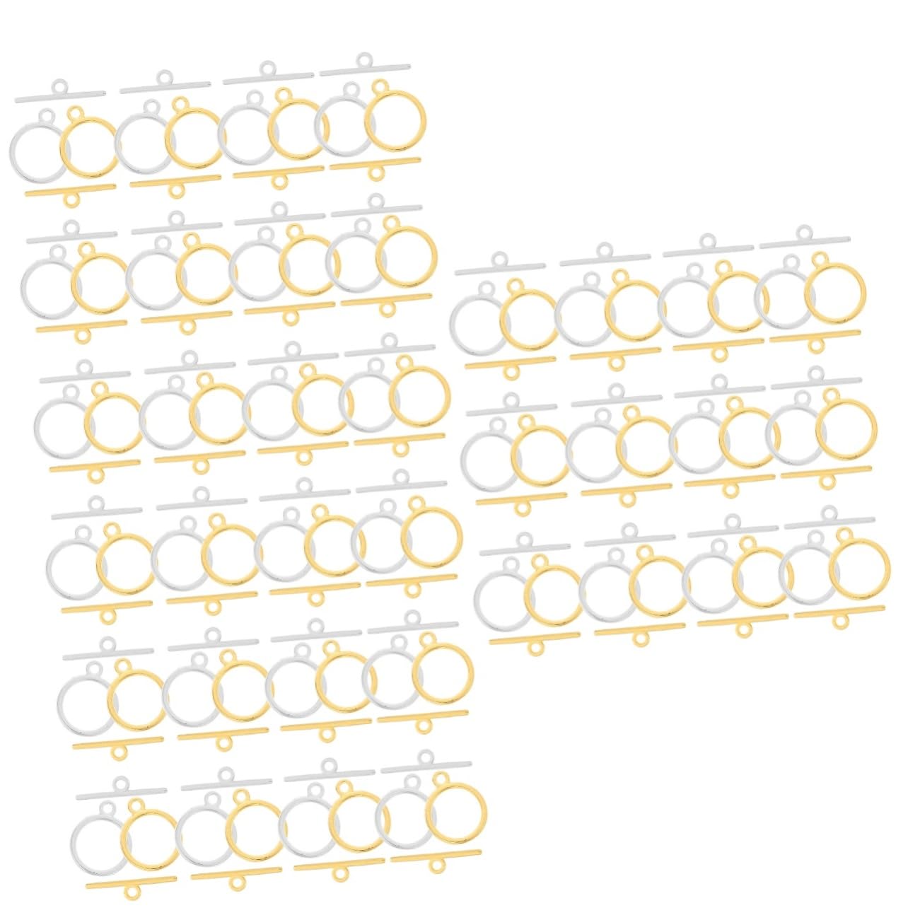 NUOBESTY 360juegos Conectores De Pulsera y Collar De Aleación Para Fabricación De Joyería Accesorios y Plata