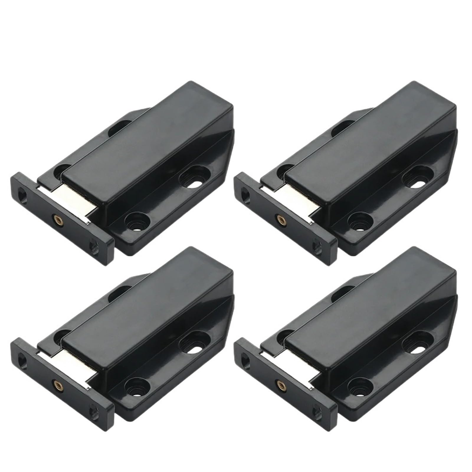 Kjbdqqh One Color Catches 4Pcs Magnet Cabinet Door Catches Stainless Steel Push To Open Touch Magnetic Catch Heavy Duty Latch Hardware For Door