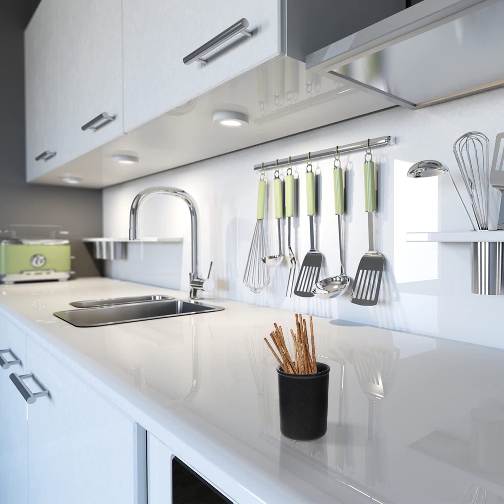 SOLUSTRE Ceramic Chopstick Holder Stylish Container for Neat Tableware Organization Lightweight and Compact Design for Kitchen Storage and Reducing Clutter