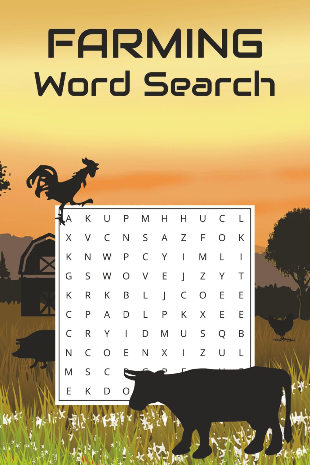 Farming Word Search Puzzle Book: Word Searches with Easy to Read Print about Farming, Farm Life, Agriculture and More | 6x9 inches, 110 pages | 50+ ... Gift for Vacations, Holidays and Free Times