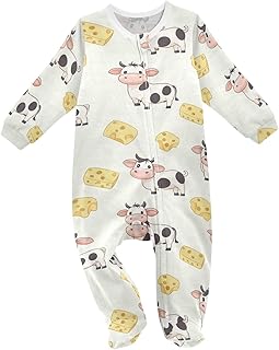 Dussdil Baby One-Piece Footies Newborn Rompers Pajamas Cotton Footed Pjs for Sleep Play Boys Girls 3-24 Month