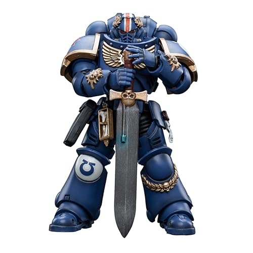 JOYTOY Warhammer 40,000 1/18 Action Figure Ultramarines Primaris Lieutenant Argaranthe Collection Model Birthday Gifts