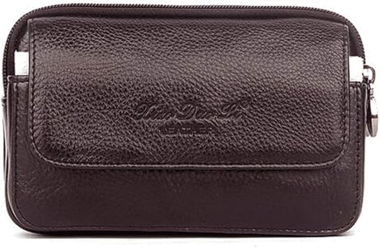 Amazon Co Jp メンズ スマホバッグ ウェストベルトバッグ レザー 本革 男性用 携帯ベルトポーチ 三層 携帯ケース タバコ サイフ 小物収納 コンパクト 実用 Iphone 11 Pro Max 11 Pro 11 Xs X 8 Plus 8 7 Plus 7など対応 Lサイズ ブラウン