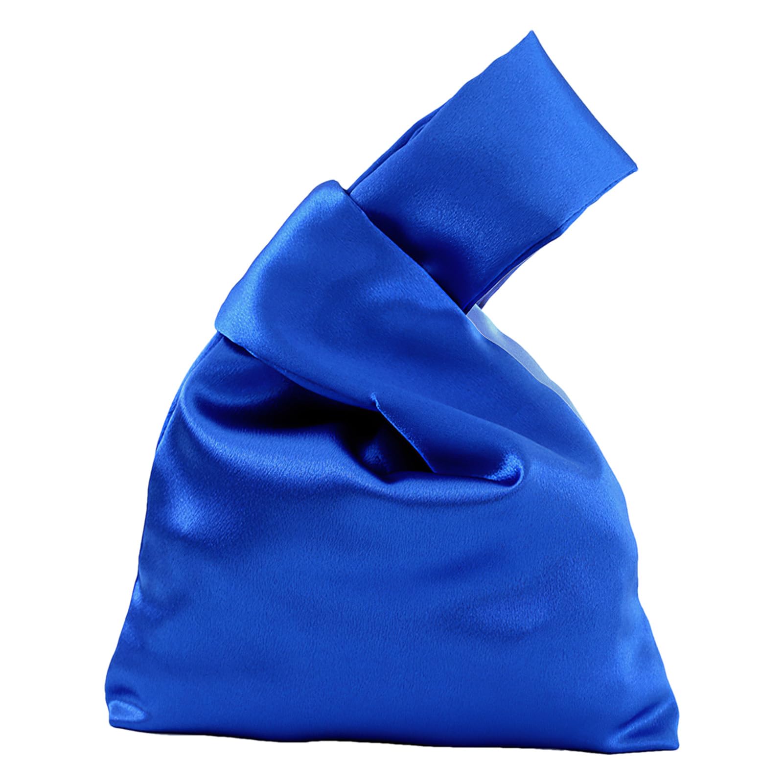 Piccola Borsa con Nodo in Raso da Donna Pochette da Sera Borsa con Cinturino da Polso Tote Bag