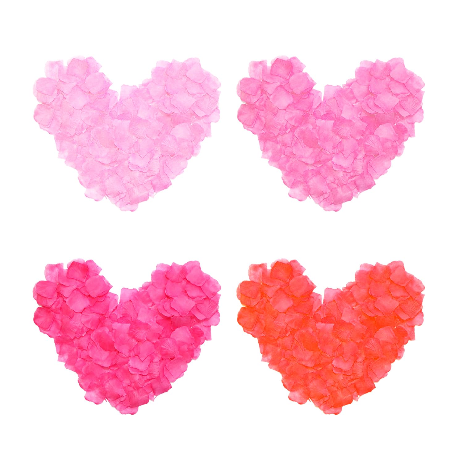 ZBHDEYG 4000 pétalos de rosa, decoración de pétalos de rosa secos, decoración de flores, flores artificiales, perfectas para bodas, San Valentín (dorado)