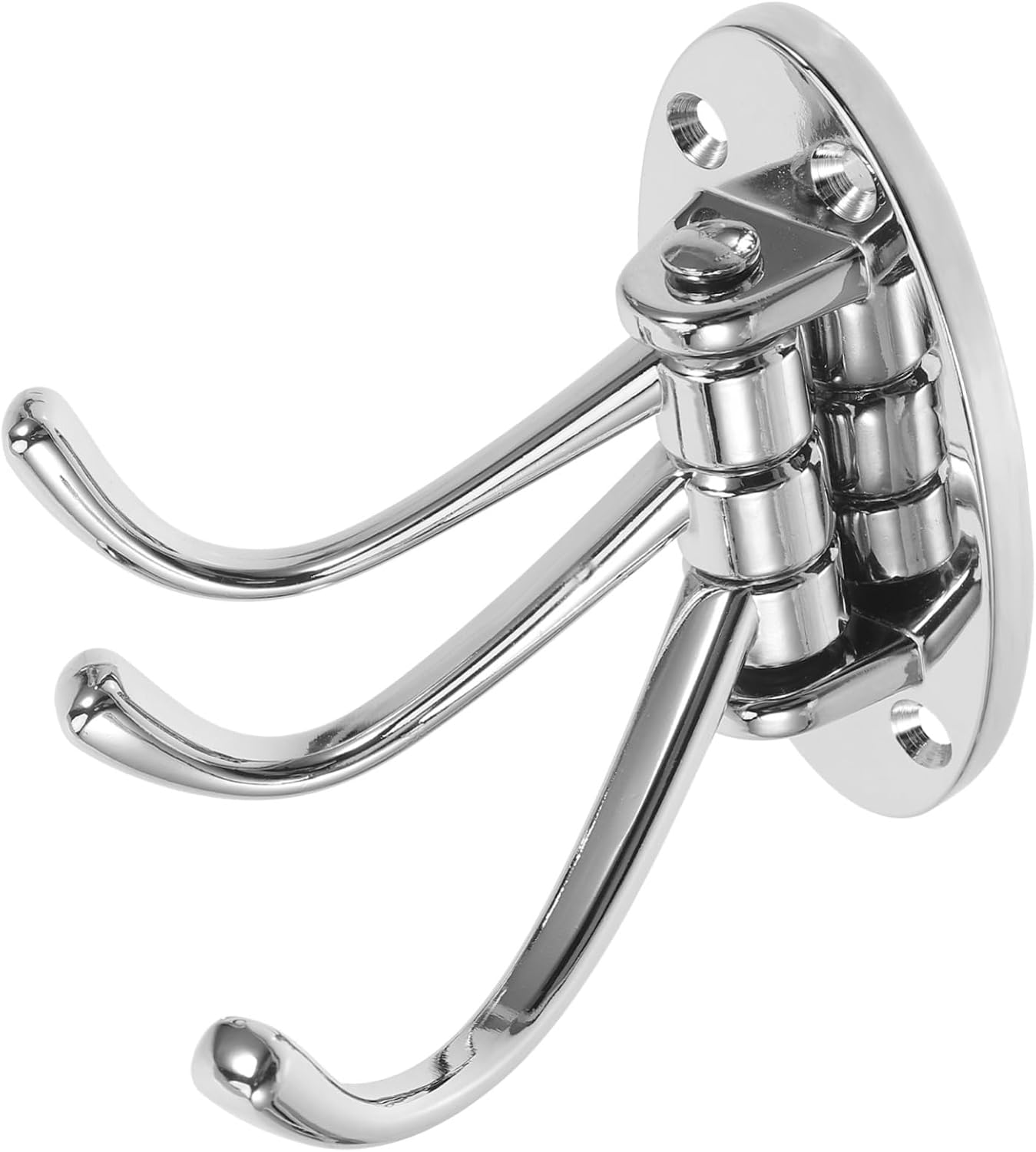 Cabilock Wall Mounted Triple Swing Arm Coat Hook, Heavy Duty Zinc Alloy
