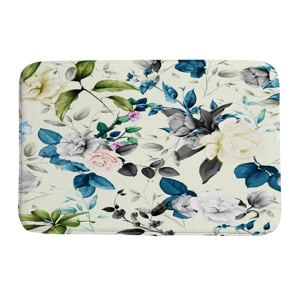 Tapis de bain Tulipes floral pour sécuriser la sortie de douche