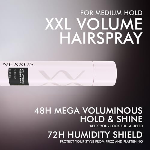 Nexxus XXL Volume Hairspray Medium Hold & Humidity Protection 10 oz - image 3