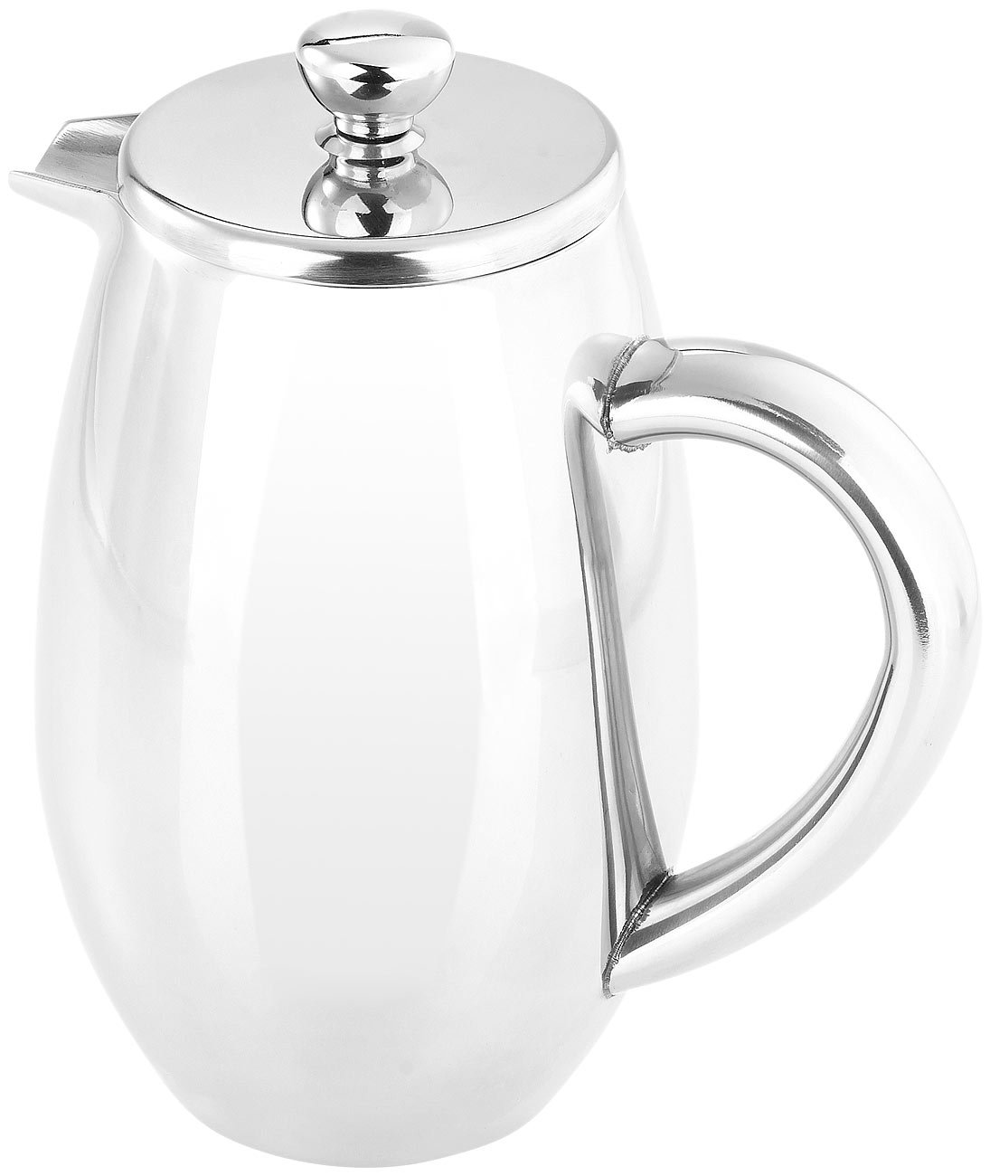 Rosenstein & Söhne Cafeteras de émbolo - Jarra de vacío: Aislado térmicamente Cafetera, Sistema de prensa francesa, acero inoxidable (Sello puede Thermo, Frenchpress, café)