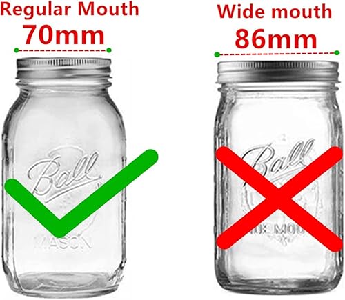 Miniatura 10 de Paquete de 4 tapas de acero inoxidable con sellos de silicona para dragar harina, mezcla de especias, azúcar, sal, pimientos y cualquier tarro de