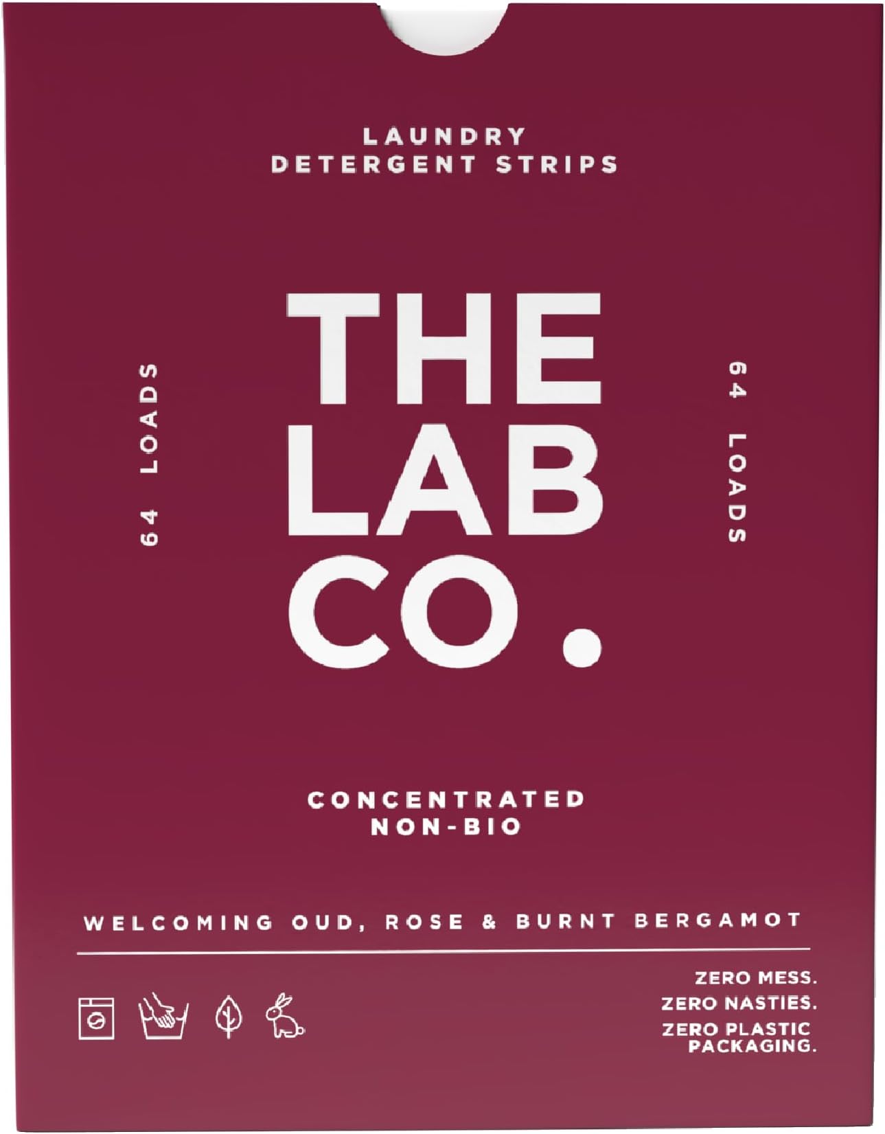 – Laundry Detergent Strips Washing Sheets | Eco Ultra-Concentrated | Non-Bio for Sensitive Skin | Non-Toxic Fragrance | EDC-Free | Lab-Tested | Welcoming Oud Rose Bergamot | 64 Loads