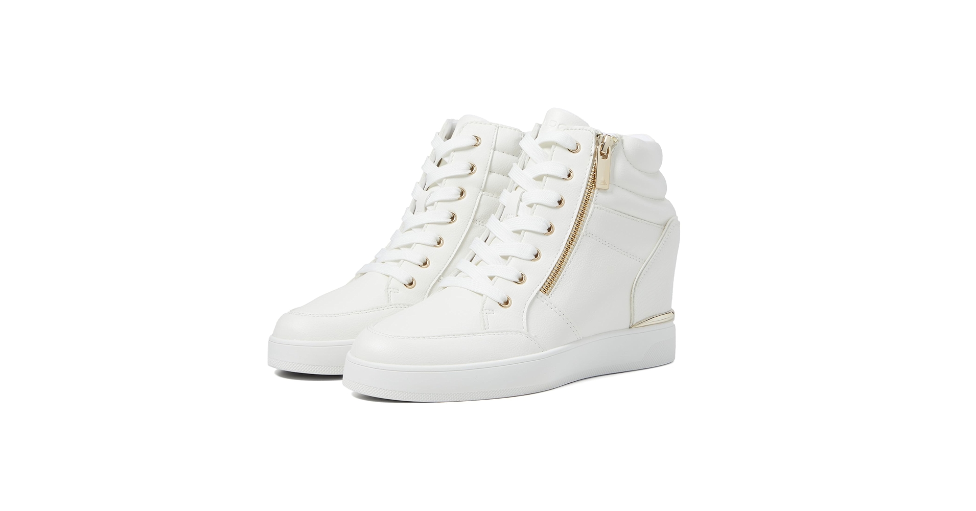 ALDO Zip lace high-top sneakers y2k・ギャル ALDO Lace Up/Zip Hi Top Hidden Wedged Women Sneakers Size 7
