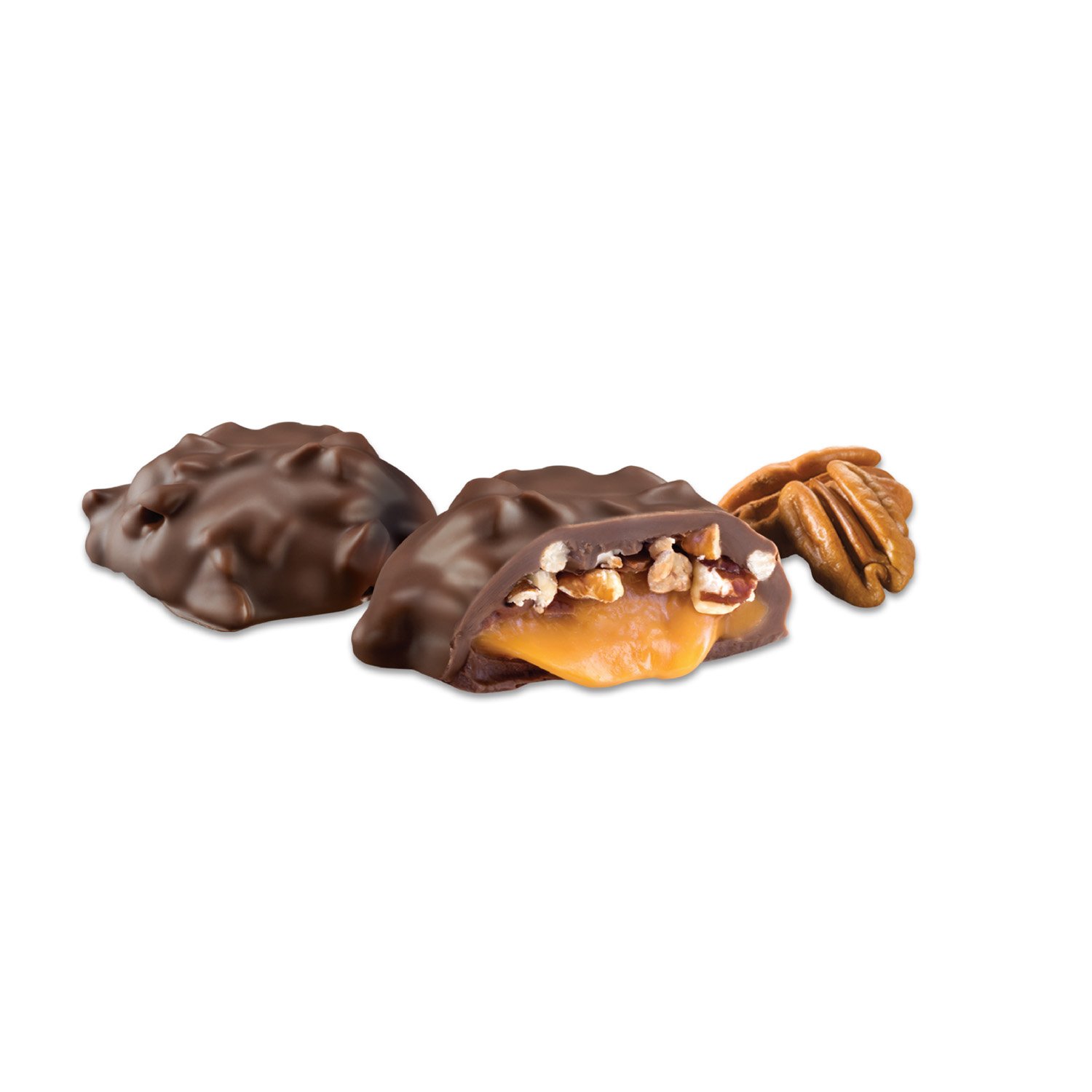 Russell Stover Pecan Delight, 16.1 Ounce Gusset Bag, Milk Chocolate Covered Candy Pack, Crunchy Pecans and Buttery Caramel Covered In Sweet Milk Chocolate Candy, Individually Wrapped : Everything Else