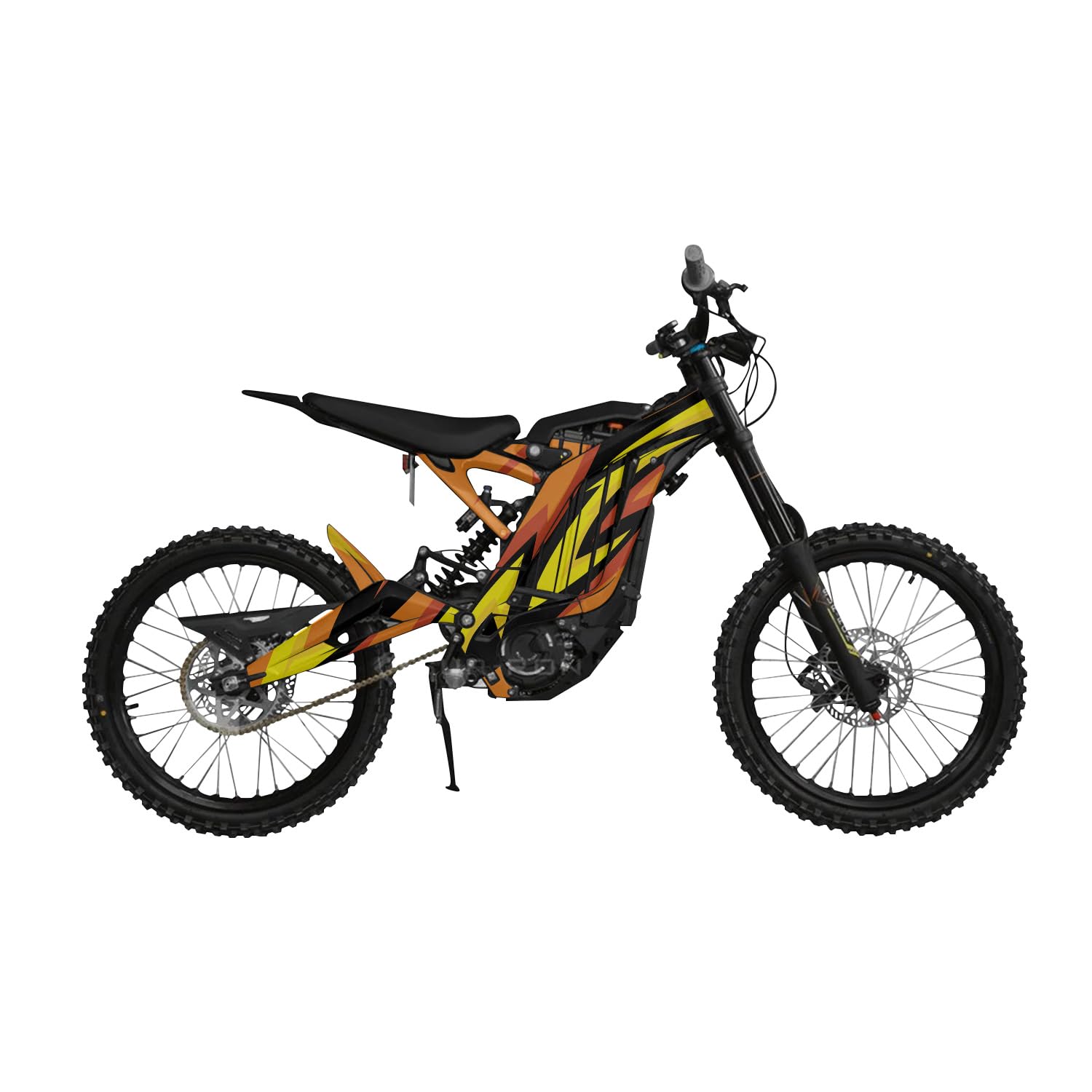 Surron Light Bee Graphics Kit Wrap - Tribal Orange - Sur-Ron Skin - Premium 3M Vinyl Protective Wrap Decal Cover - Easy to Apply | Crafted in The USA by MightySkins