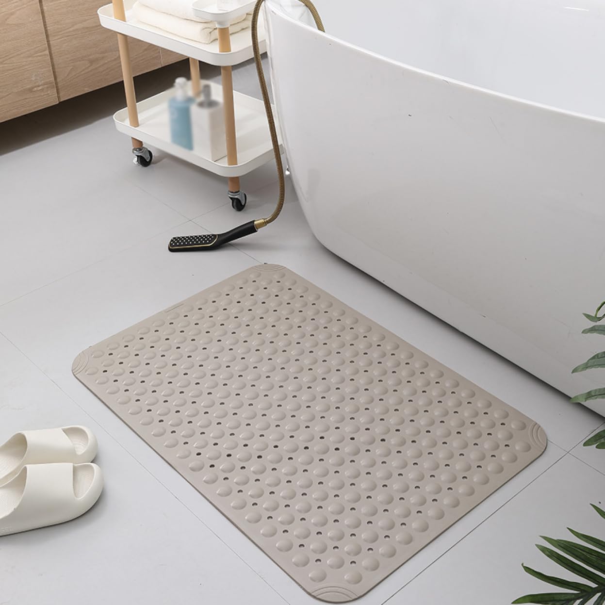 浴室用 滑り止めマット 収納簡単 80*120cm