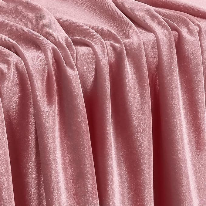 Image of Amazon Brand - Umi 3 Mtr Multi Purpose Velvet Fabric Cloth for Decoration, Trousseau Packing, Party Hall, Bouquet, Gift Packing, Decor, Pooja Room (3 Mtr, Blush), Solid