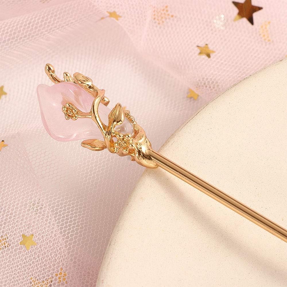Gold Traditional Hair Sticks, Vintage Rhinestone Metal Hair Forks, Chopsticks, Clips and Pins