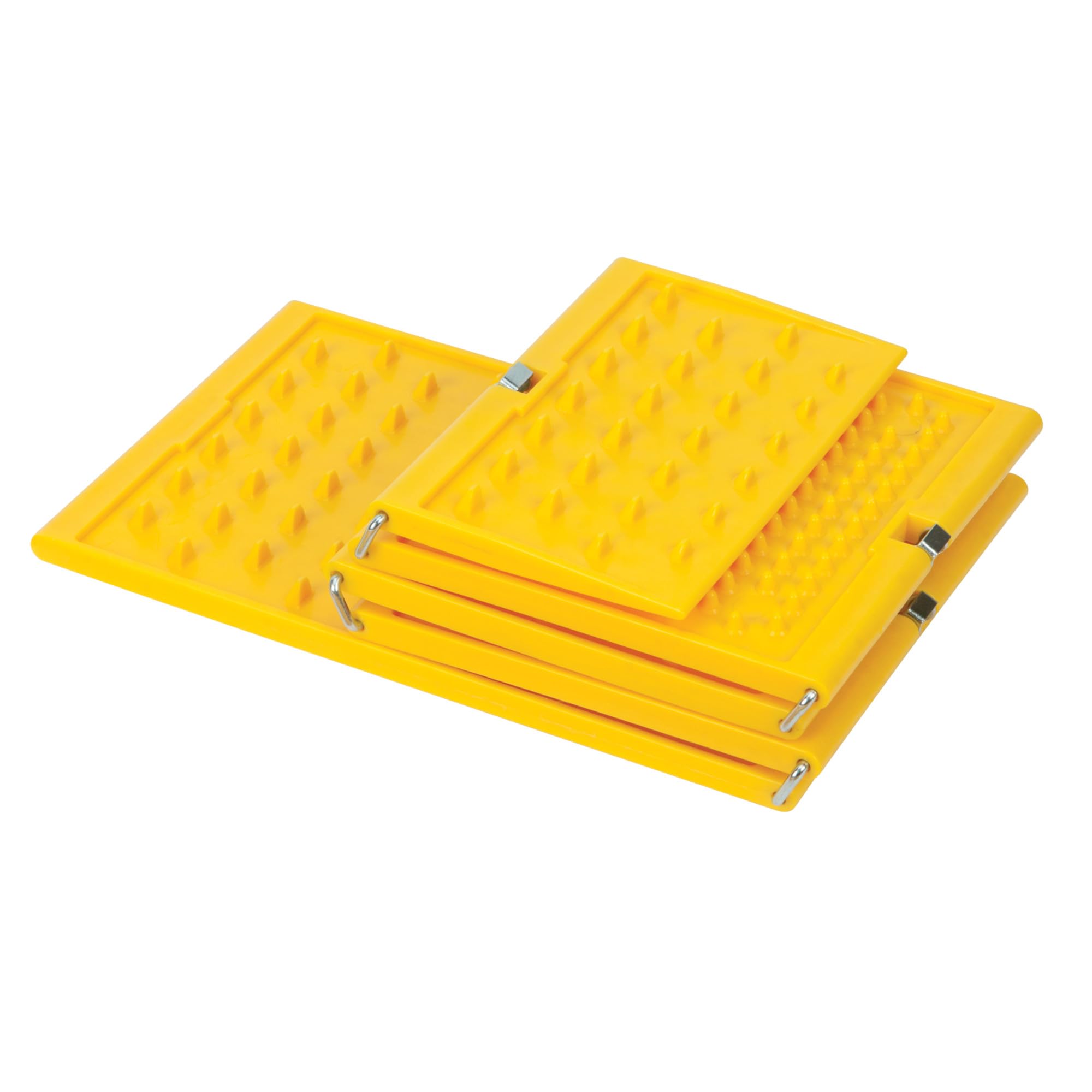 PERFORMANCE TOOL W41003 - Paquete de 2 Alfombrillas portátiles de recuperación de vehículos y tracción de Emergencia, Color Amarillo