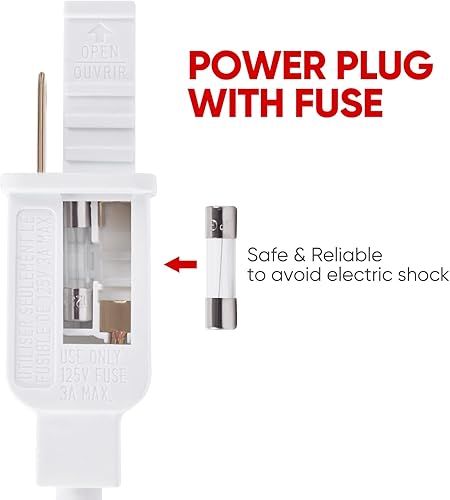Miniatura 7 de Shine Decor Paquete de productos de cable de alimentación con kit de luces LED de neón azules de 131.2 pies