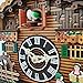 JOONIEHOUSE Traditional Black Forest Cuckoo Clock, Newly Wood Coo Coo Clock Decorative Wall Clock with Pendulum and Chiming Function - Perfect Wall Clocks for Home Livingroom Decor