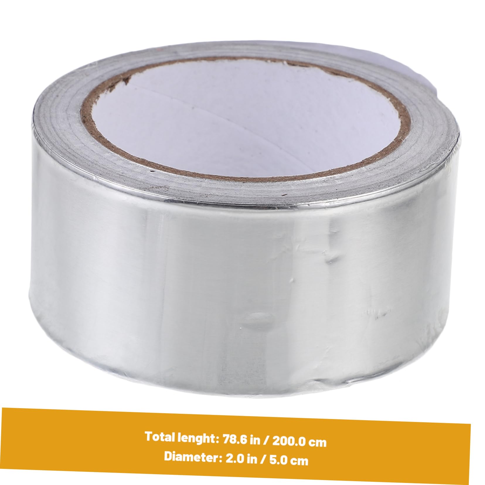 GANAZONO 20M High Temperature Aluminum Foil Tape Conductive Insulation Tape for Pipe Sealing Thick Wide Long Adhesive Aluminum Tape for