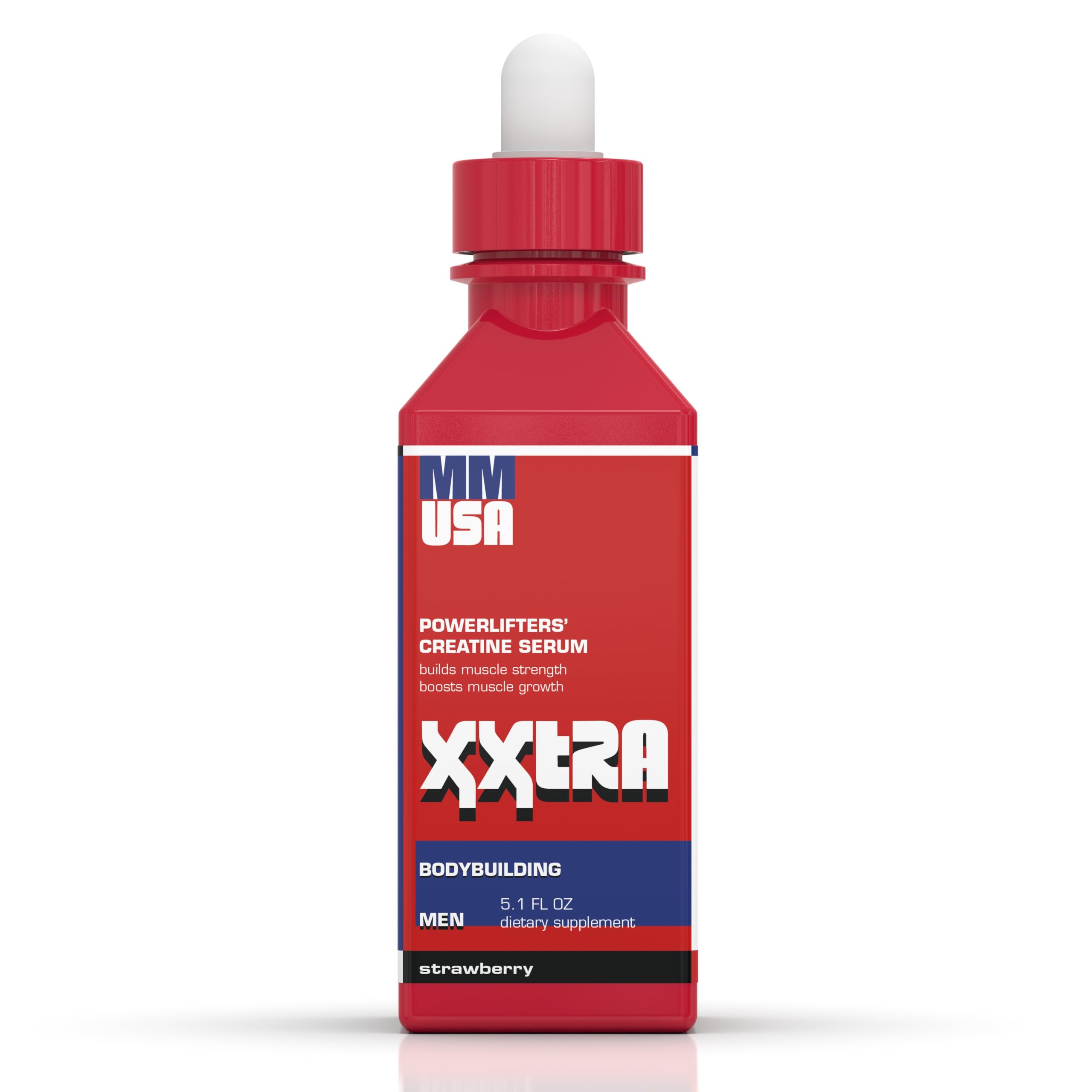 XXTRA Creatine Serum: No Loading/Maintenance Needed. Weightlifting, Bodybuilding Pre-Workout Boost. Fast-Absorbing. Amplifies Energy, Power, Stamina & Lean Muscle Growth. Strawberry, 5.1 Fl Oz