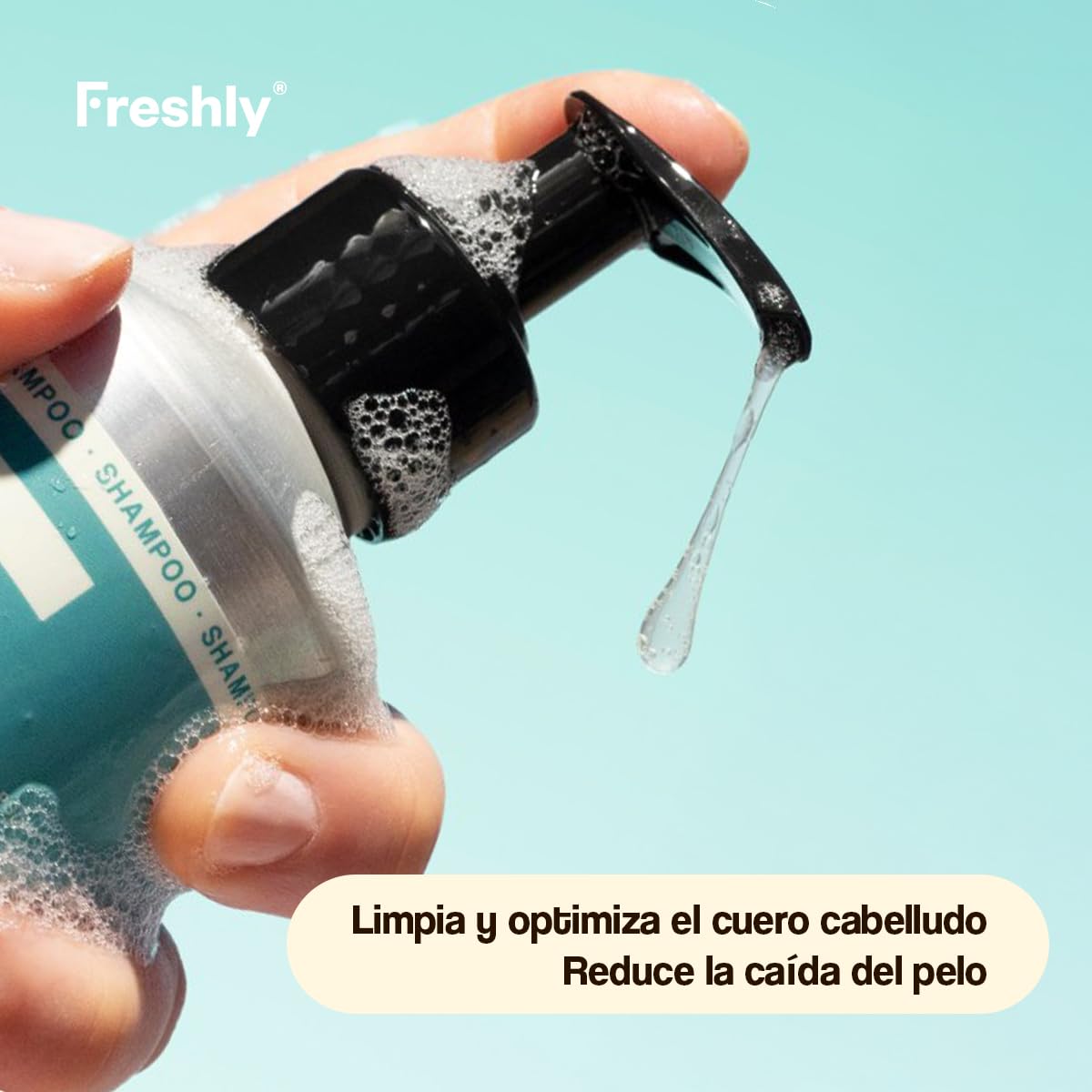 Freshly - Hair Growth & Density Anticaída Pack – Rutina Capilar Natural Anticaída – Champú + Tratamiento Sérum – Fortalece y Mejora Densidad del Cabello – Fórmula 99% Natural