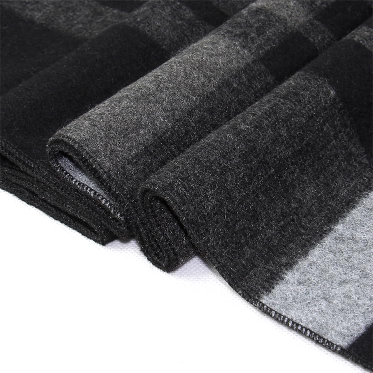 Define Essentials Men's Winter Warm Long Soft Plaid Scarf with Tassels, Soft Classic mens scraves - Image 6