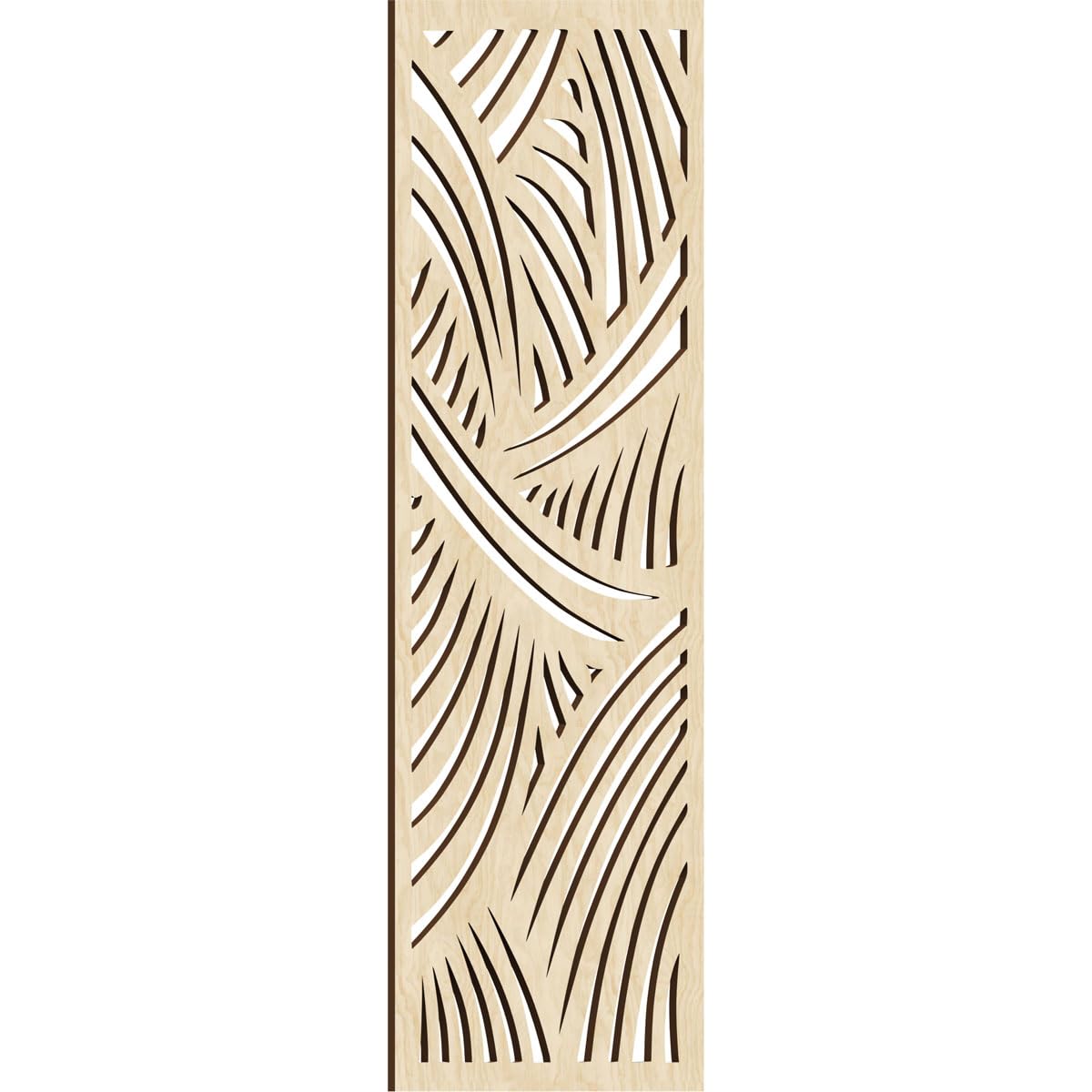 15 3/8"W x 39 3/8"H x 1/4"T Chester Decorative Fretwork Wood Wall Panels, Birch