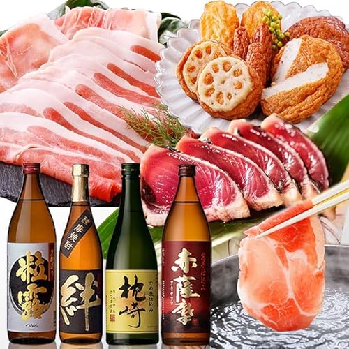 定期便(2回配送)薩摩酒造特選銘柄焼酎 & 酒のお供