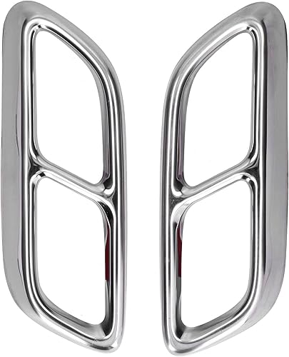 2 piezas de acero inoxidable para silenciador de cola de automóvil, cubierta de tubería, accesorios de repuesto para Cadillac CT5 2019-2020