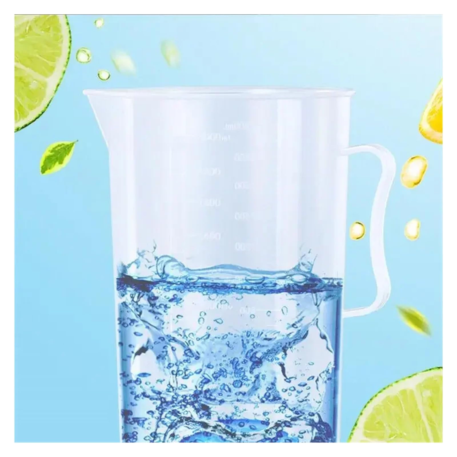 Taza Medidora Jarra medidora de líquidos for cocina, jarra con asa, 3 unidades, 250/500/1000/2000 ml, boquilla for laboratorio Jarra Medidora Cocina(1000ml)