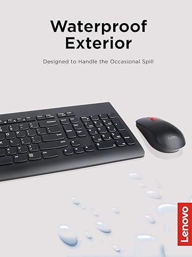 Miniatura 5 de Lenovo Combo de Teclado y Ratón Inalámbricos 510, receptor USB Nano de 2.4 GHz, tamaño completo, diseño de teclas tipo isla, mano izquierda o