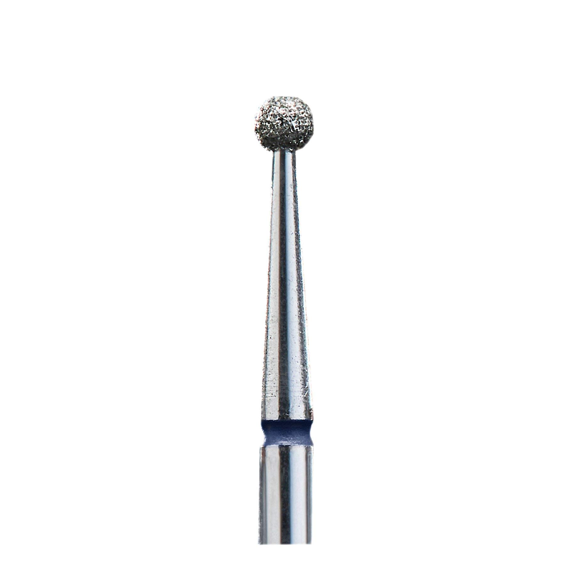 STALEKS PRO Punta per fresa diamantata per unghie, tipo "palla", durezza blu, diametro testa (confezione da 6 pezzi) 2,5 mm